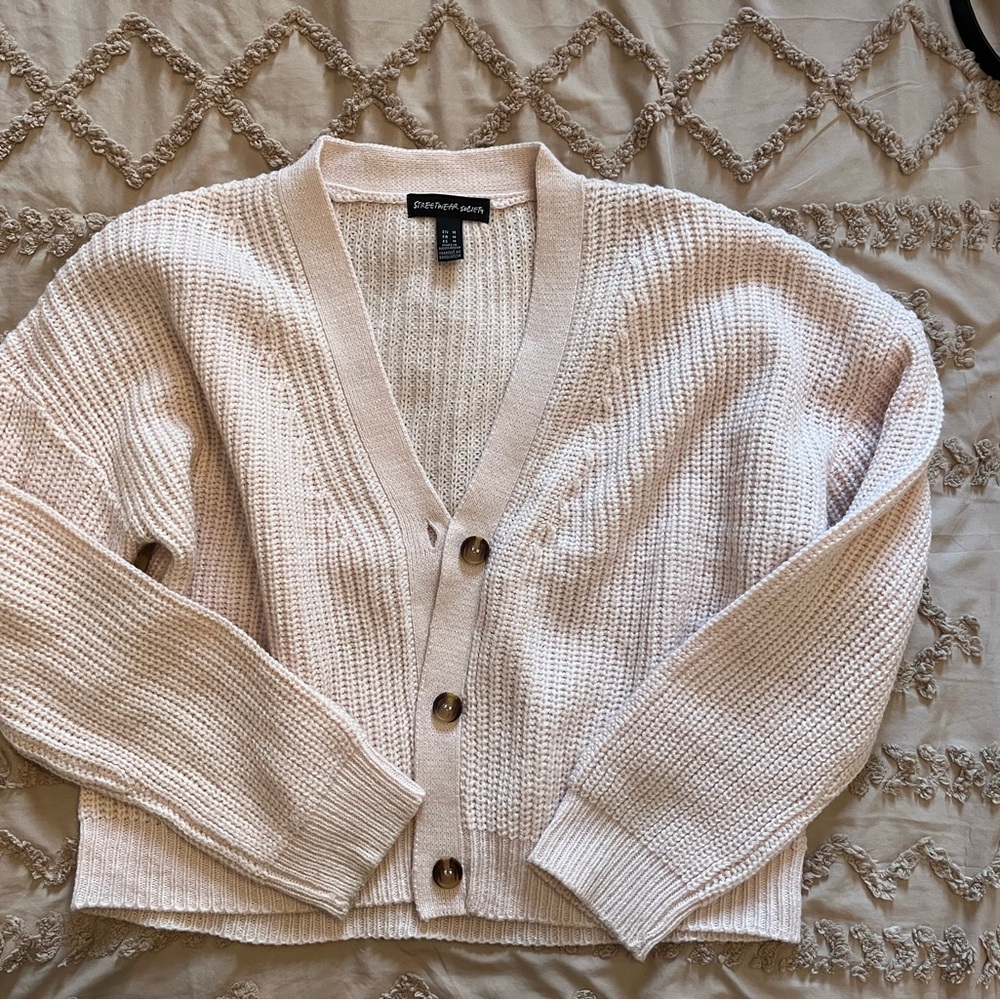 Women's Pink Cardigan Sweater